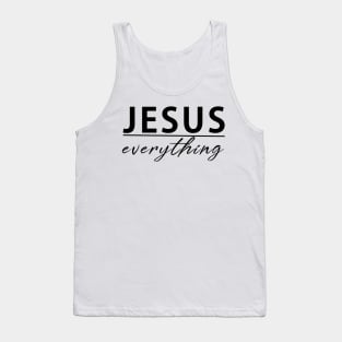 Jesus Over Everything Cool Motivational Christian Tank Top